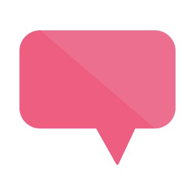 konuşma balonu simgesi düz izole