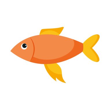 balık vektör simgesi izole edilmiş biçimi