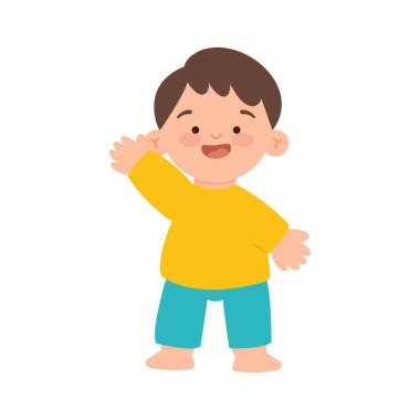 bebek el sallama simgesi izole edilmiş biçimi