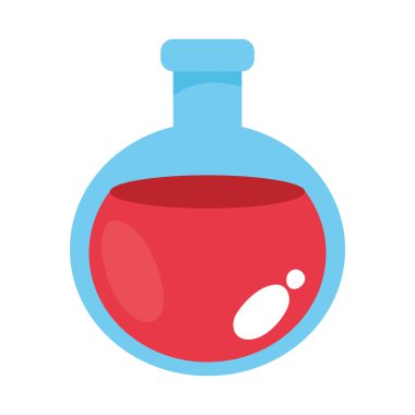 Kimyasal test tüpü simgesi izole edildi