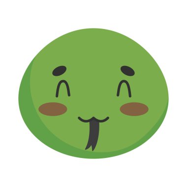 Yılan başlı sevimli hayvan simgesi