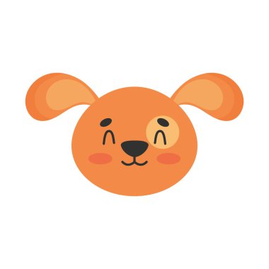 köpek kafası sevimli hayvan simgesi