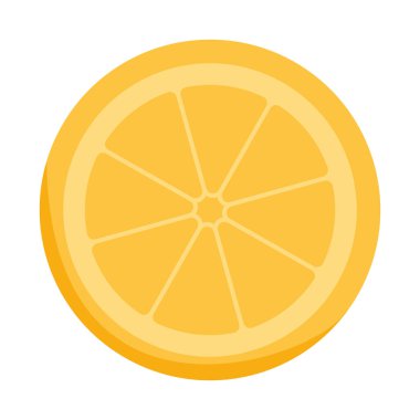 Yarı turuncu simge izole tasarımı