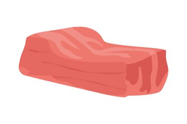 Beyaz arka planda Kore usulü sığır eti