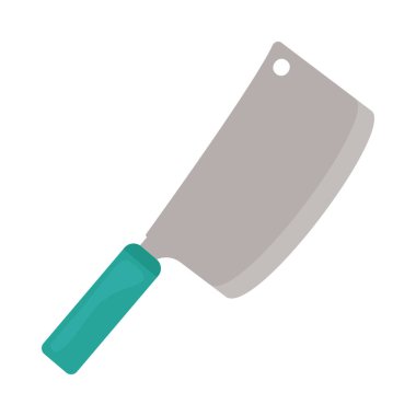 Beyaz arkaplanda satır bıçağı simgesi