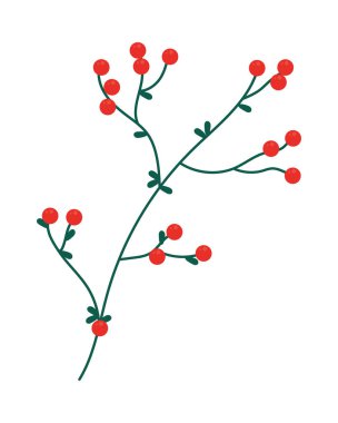 Beyaz arkaplanda böğürtlen dalı simgesi