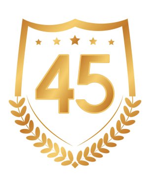 Kırk beş numaralı altın rozet