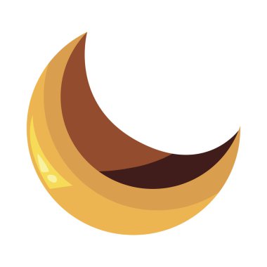 düz Arap ayı beyaz ay üzerinde