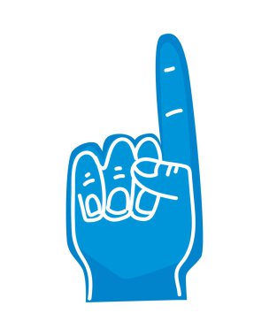 El köpüğü dev izole simge