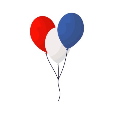 Beyaz üzerine renkli balon tasarımı