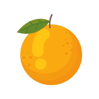 Beyaz üzerine parlak turuncu tasarım