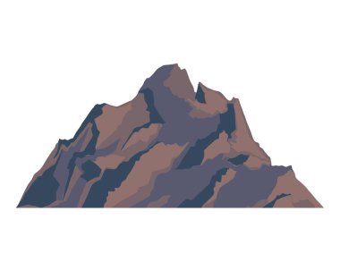 Beyaz yerine kaya dağı çizimi