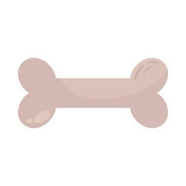 köpek kemik simgesi beyaz arka plan üzerinde