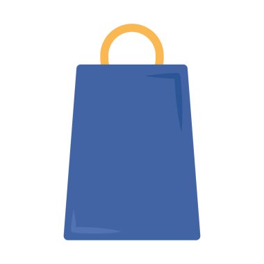 Beyaz arkaplanda alışveriş poşeti simgesi