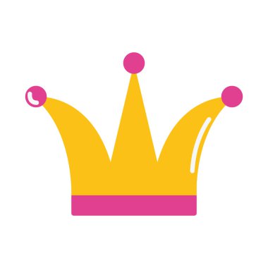 Taç simgesi beyaz arka plan üzerinde