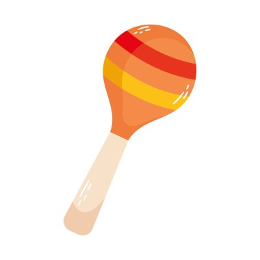 beyaz arkaplanda maraca simgesi