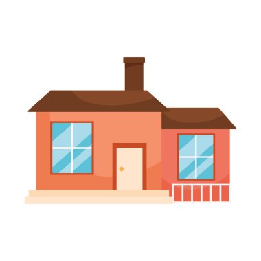 Beyaz arkaplanda geleneksel ev simgesi