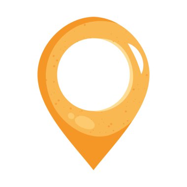 konumu PIN simgesi beyaz arka plan üzerinde