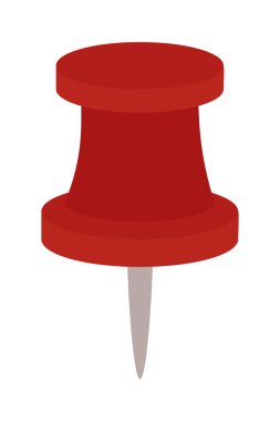 Pin ikonunun izometrik tasarımına bas