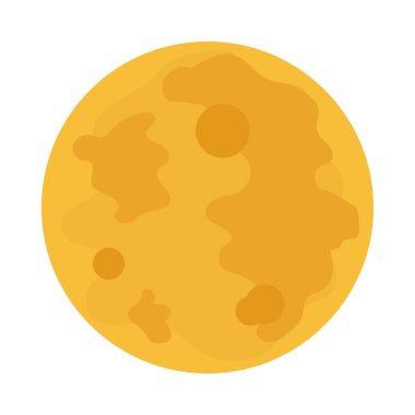 Beyaz arkaplanda ay simgesi