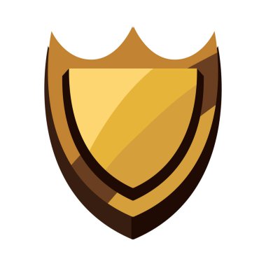 bembeyaz üzerine altın bir kalkan