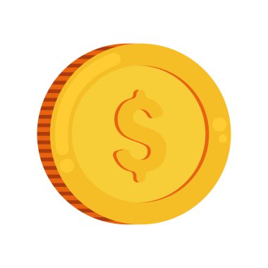 Beyaz yerine altın sikke tasarımı