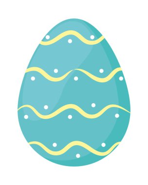 blue spring egg painted icon