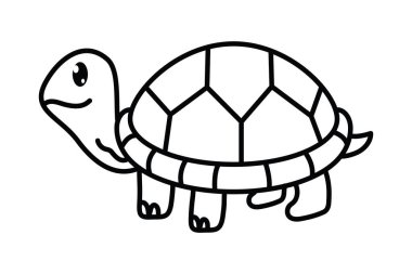 turtle animal coloring style icon