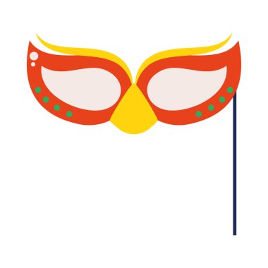 carnival party mask icon isolated