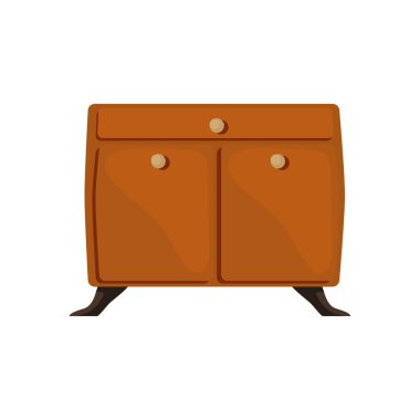 wooden drawer design over white