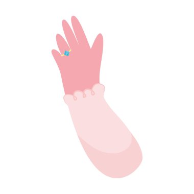 hand with wedding ring icon