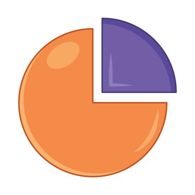 statistics pie infographic information icon