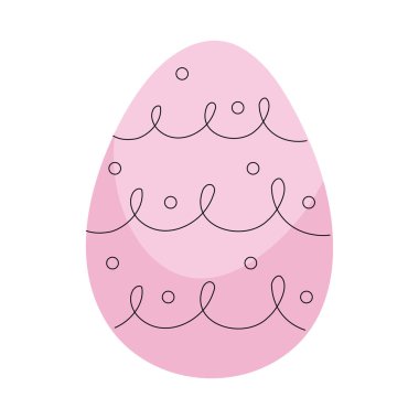spring pink egg painted icon