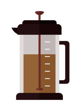 coffee french press isolated icon