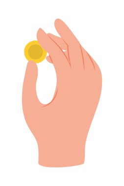 hand human with coin icon