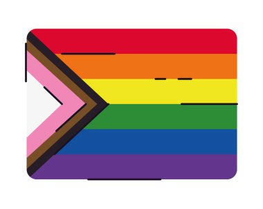 lgbtq flag emblem community icon