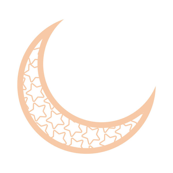 flat holy moon over white