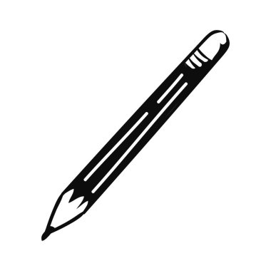 black pencil design over white