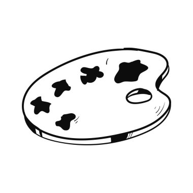 black color palette over white