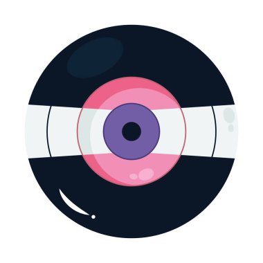 Vinil disk retro biçim simgesi