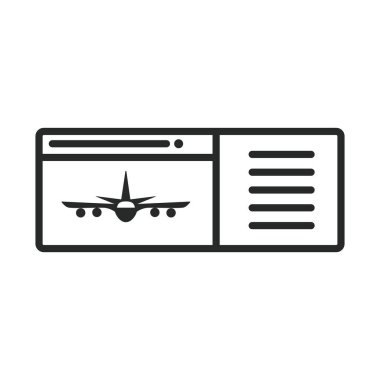 seyahat biletleri uçuş uçak simgesi