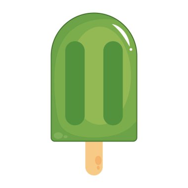 lemon ice cream retro style icon