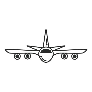 Uçak seyahat uçan izole simgesi