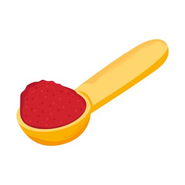 chilli pepper powder in spoon icon