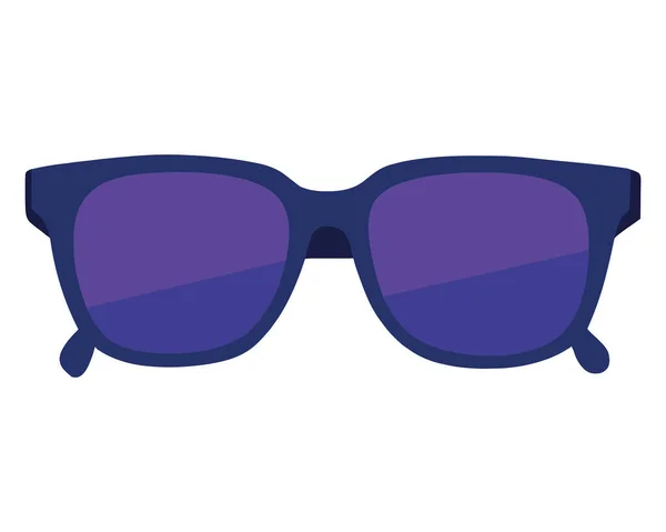Azul Verano Gafas Sol Icono Accesorio Óptico — Vector de stock