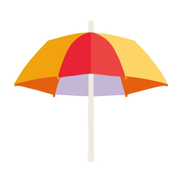 Red Yellow Umbrella Accessory — Stock Vector