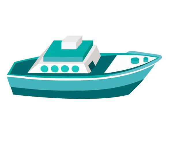 Яхта Дитяча Іграшка Ізольована Ікона — стоковий вектор