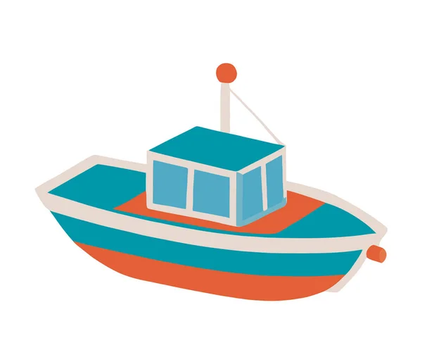 Ship Kids Toy Isolated Icon — Image vectorielle
