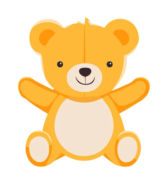 Little Bear Teddy Sttufed Toy — Stockový vektor