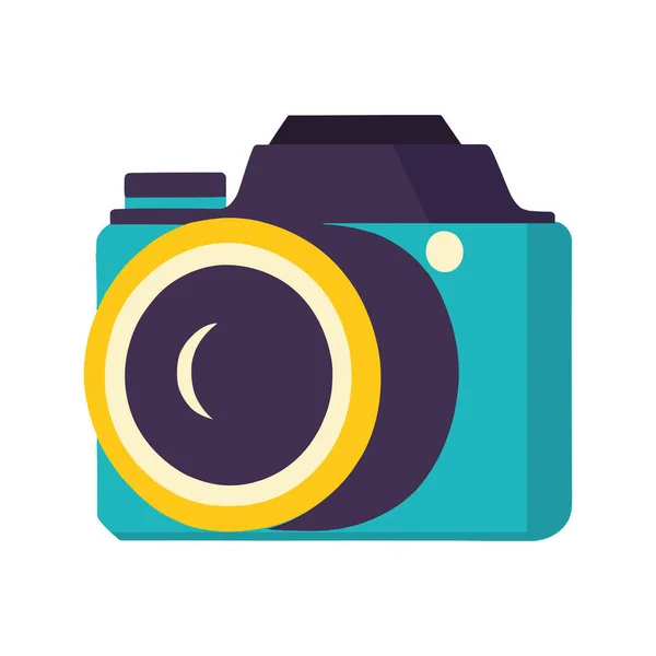 Значок Технології Фотографічного Пристрою Синьої Камери — стоковий вектор